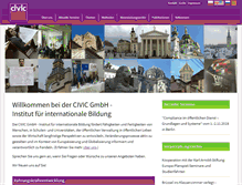 Tablet Screenshot of civic-institute.eu